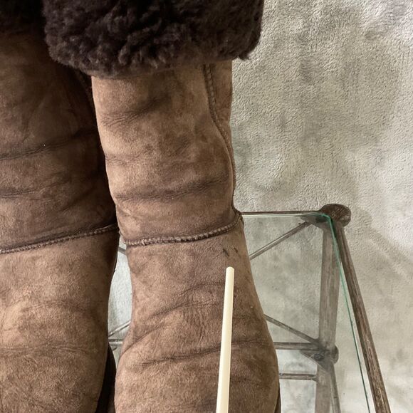 UGG Australia Women's Classic Tall Sheepskin Boots Brown Size 8 Style 5815 * - Picture 12 of 13